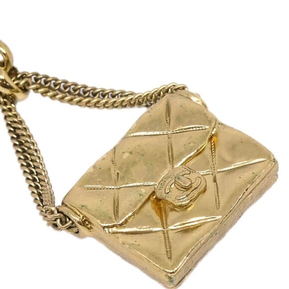 Chanel Dangle Earrings Handbag Clip-On Gold 02P 185964 - Picture 2 of 4